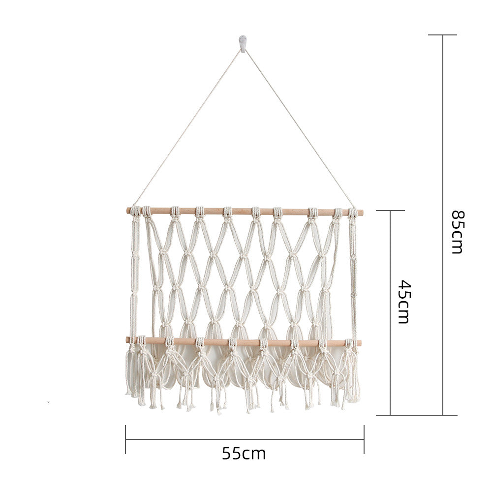 Macramé Wall Hanging – Handmade Cotton (100 × 60 cm)