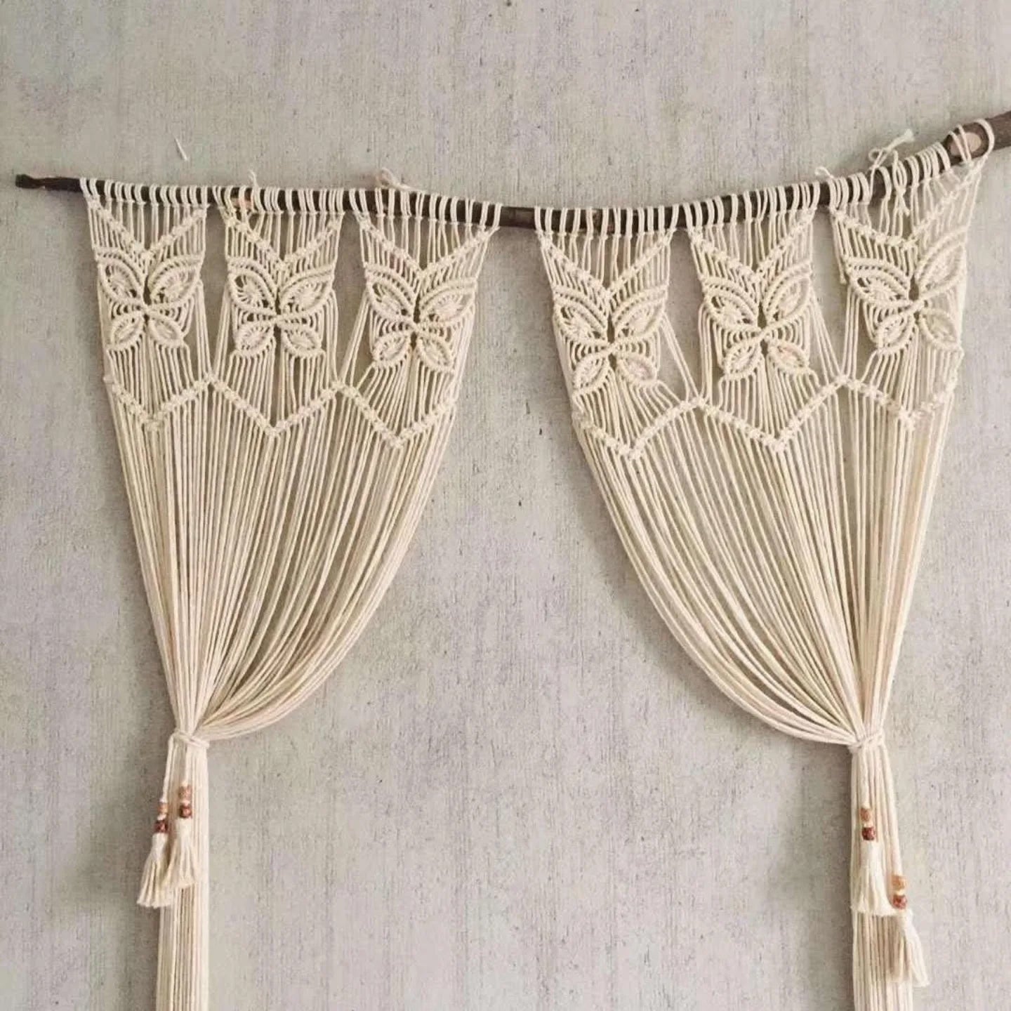 Bohemian Macramé Curtain – 90 x 180 cm