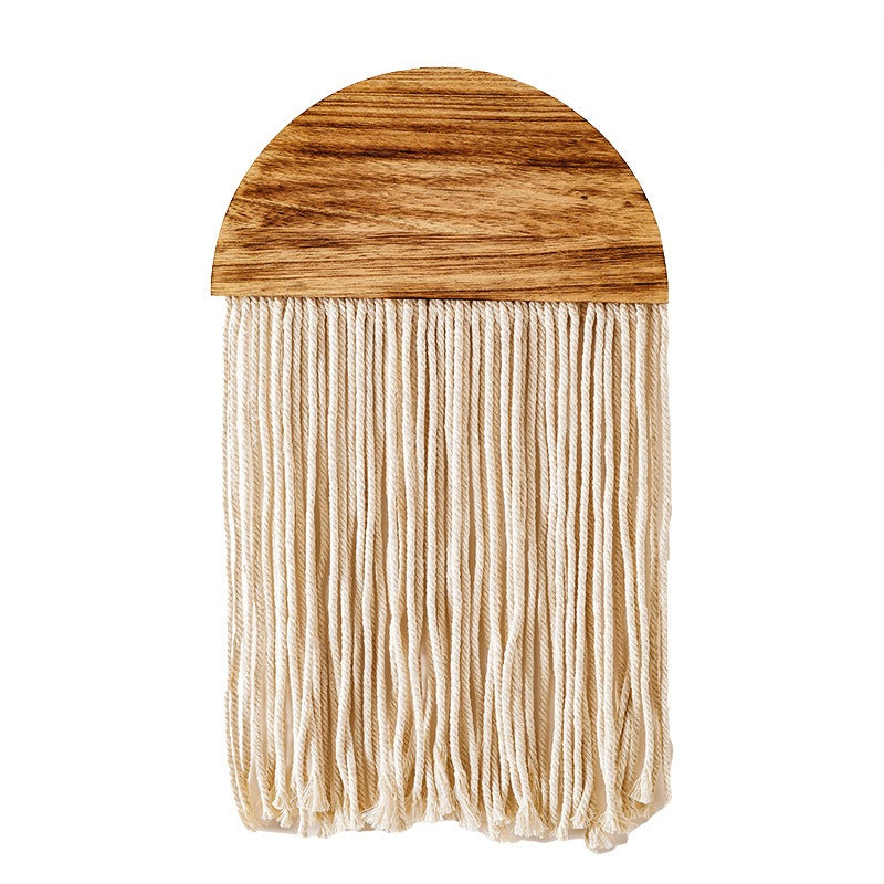 Handmade Boho Semi-Circle Macramé Wall Hanging – 25 cm Wide