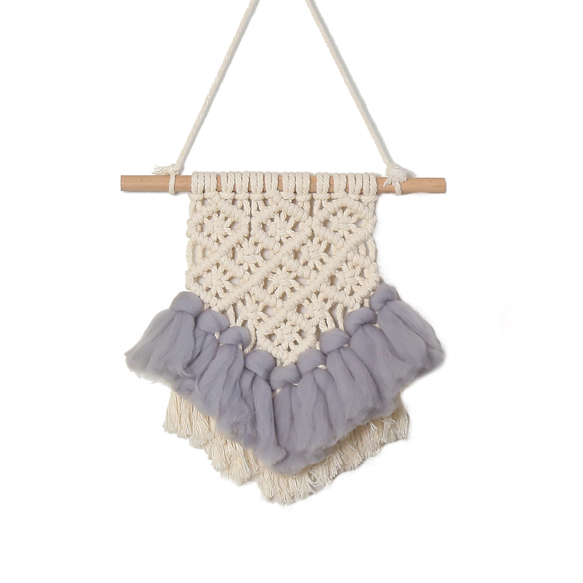 Handmade Boho Macramé Wall Hanging – Nordic Style Tapestry 20x30cm