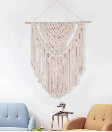 Extra Large Macramé Wall Hanging – Boho Woven Tapestry for Living Room & Bedroom Wall Décor