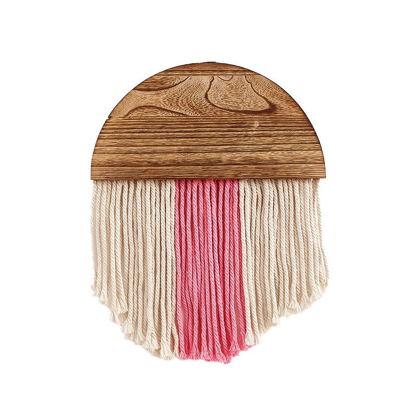Handmade Boho Semi-Circle Macramé Wall Hanging – 25 cm Wide