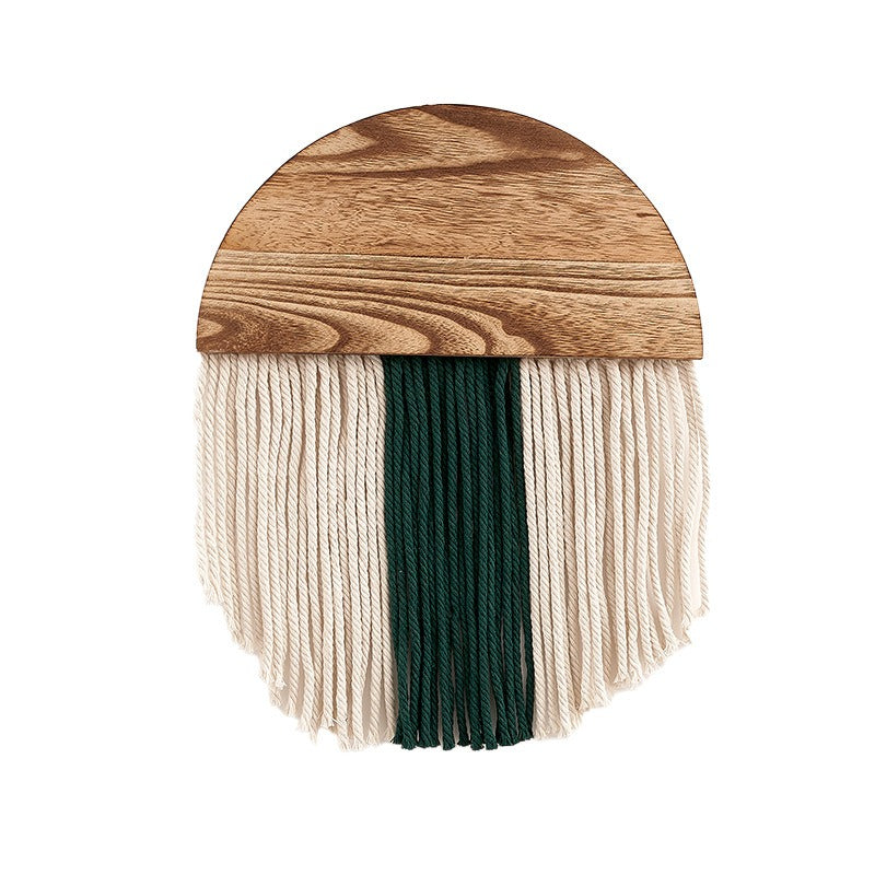Handmade Boho Semi-Circle Macramé Wall Hanging – 25 cm Wide