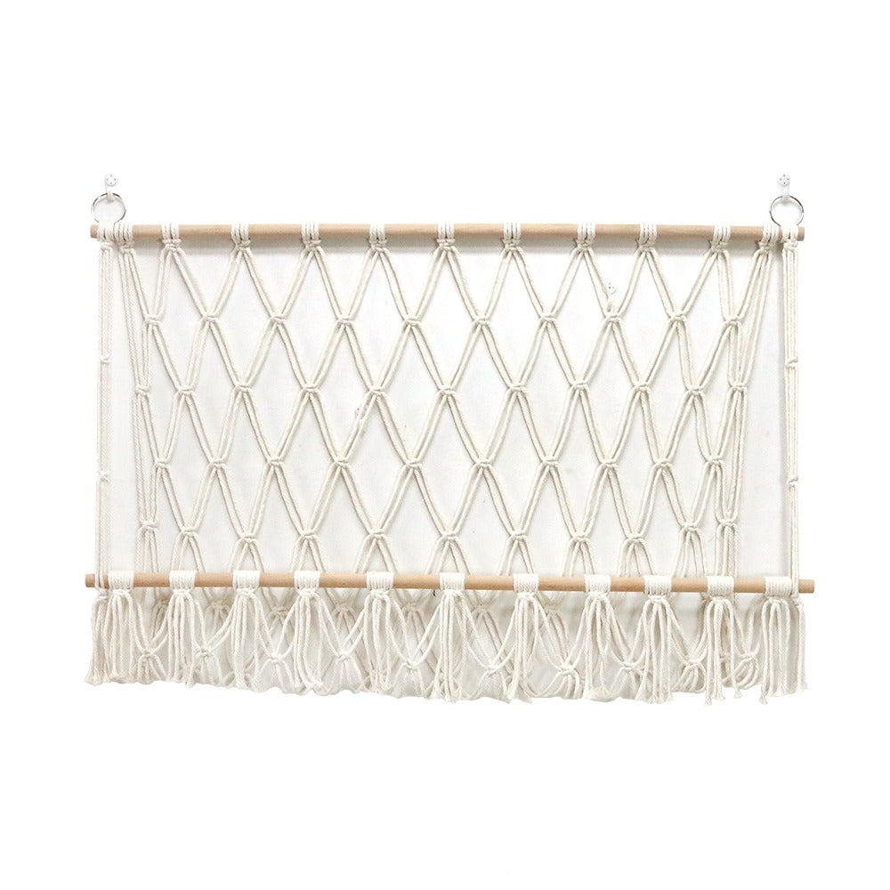 Macramé Wall Hanging – Handmade Cotton (100 × 60 cm)