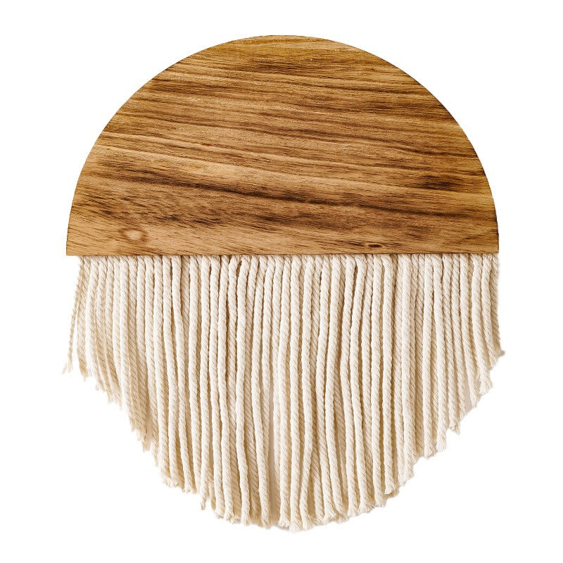 Handmade Boho Semi-Circle Macramé Wall Hanging – 25 cm Wide