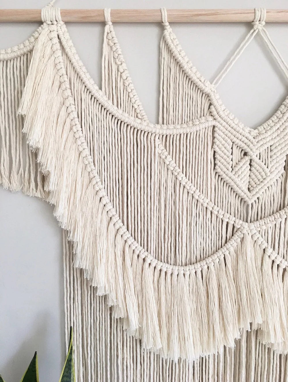 Large & Small Macramé Wall Hanging – Boho Woven Tapestry for Living Room & Bedroom Wall Decor