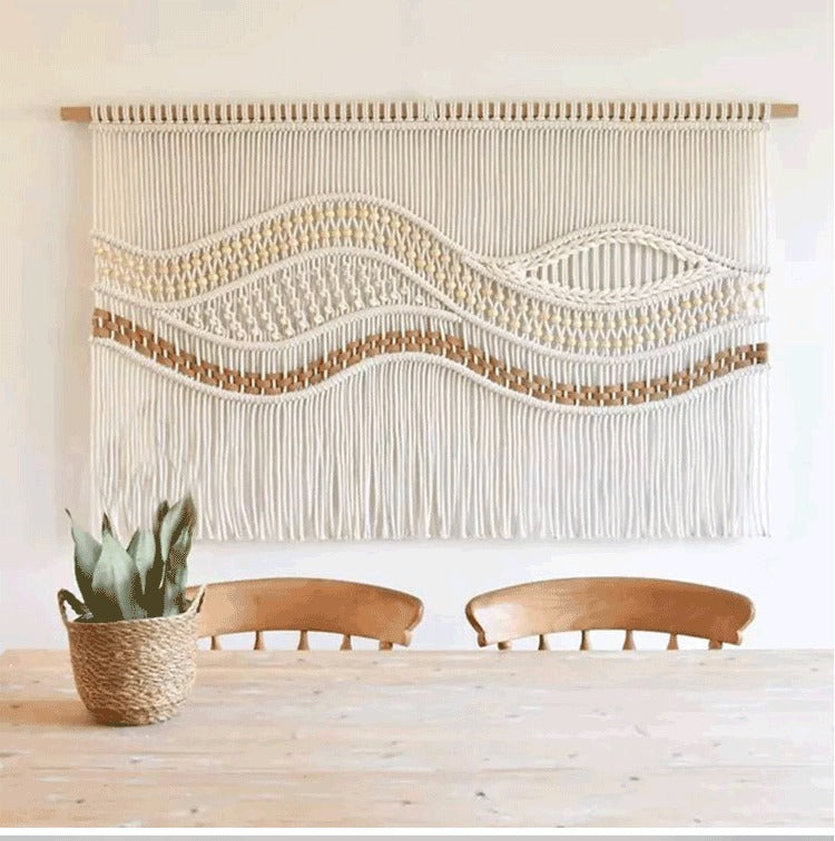 Handmade macramé wall hanging - Large Boho wall art - 110x80cmm - Woven tapestry decor