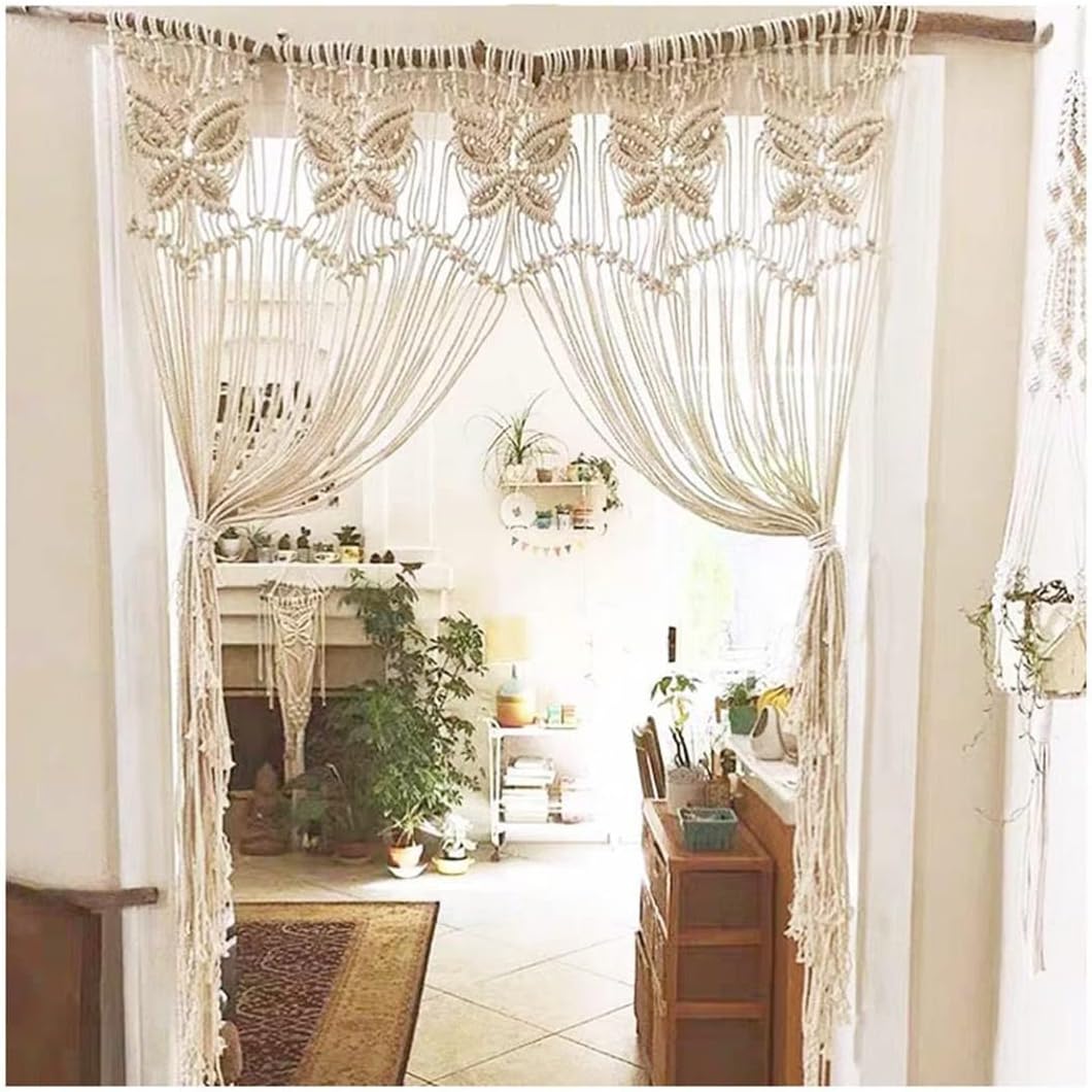 Bohemian Macramé Curtain – 90 x 180 cm