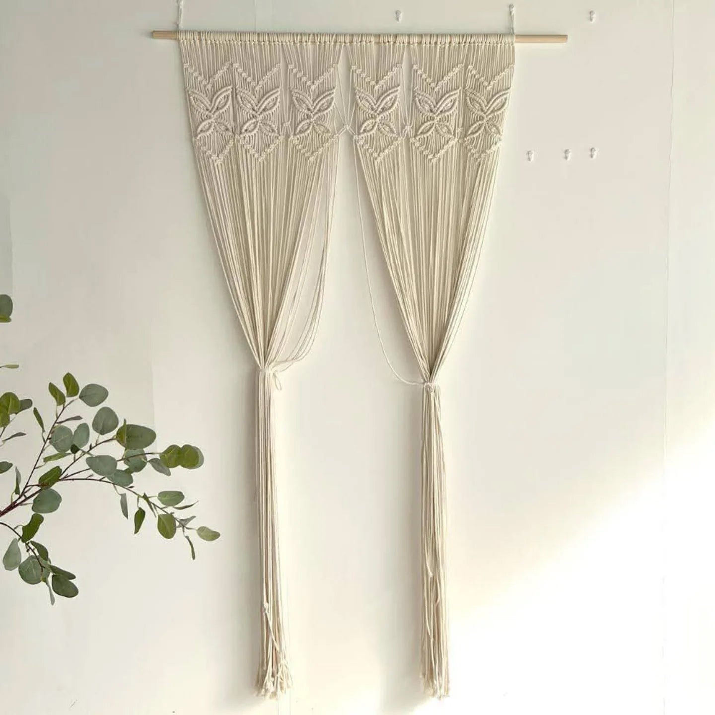 Bohemian Macramé Curtain – 90 x 180 cm