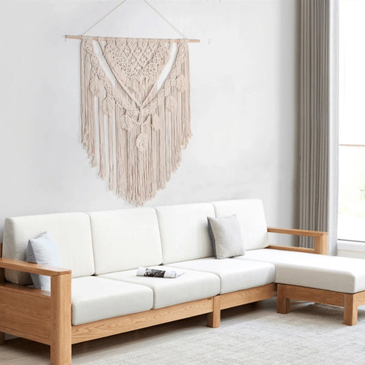Extra Large Macramé Wall Hanging – Boho Woven Tapestry for Living Room & Bedroom Wall Décor