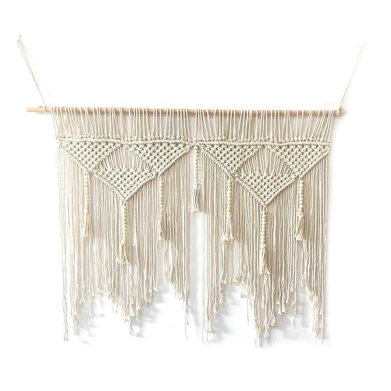 Large macramé wall hanging 100x120cm handmade boho cotton woven
