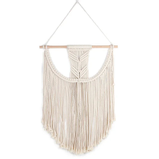 Handmade macramé wall hanging 45x55cm boho ombre tapestry cotton
